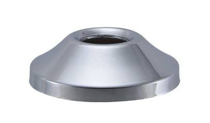 CAMPANA,ROSETA PARA BRAZO DE LLUVIA , P.V.C -CROMO.