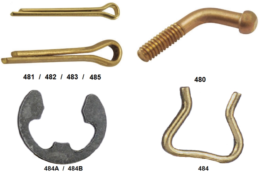 CHAVETAS  DE BRONCE.