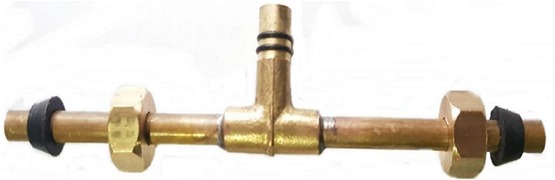 RAMALES COMPLETOS,TODO BRONCE CON O?RING PARA LAVATORIO,DE 22 CM.