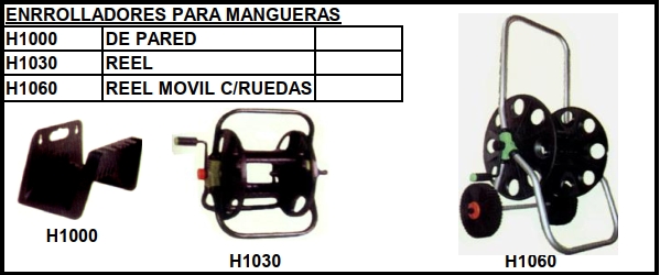ENRROLLADORES PARA MANGUERAS