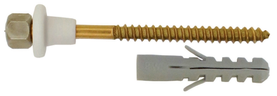 TORNILLO PARA INODORO Y BIDET CABEZA CROMADA