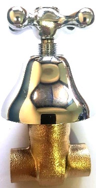 VALVULAS ESCLUSAS CROMADA CON CAMPANA Y CRUCETA.(PRIMERA MARCA?OFERTA--)