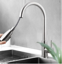 GRIFERIA MONOCOMANDO GOURMET 40 CM PICO EXTENSIBLE LUX.
