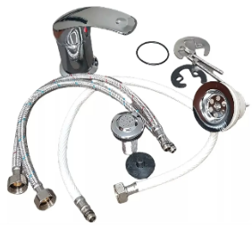 GRIFERIA MONOCOMANDO METALICA P/ BIDET COMPLETA